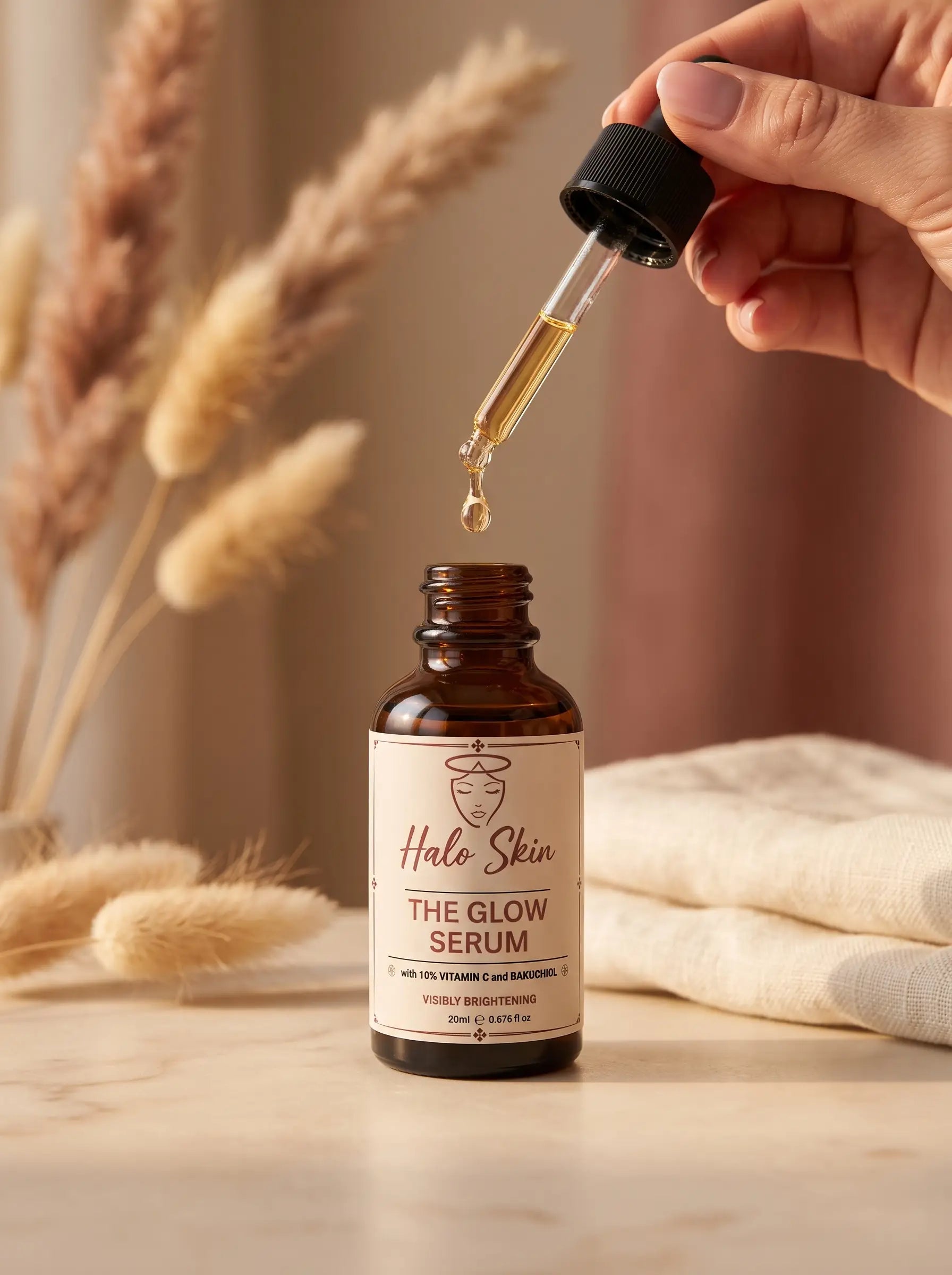 The Glow Serum by Halo Skin – Vitamin C & Bakuchiol Serum