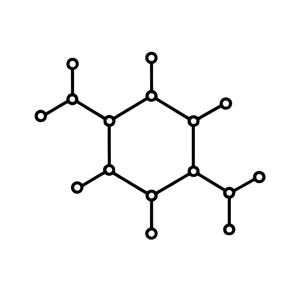 Molecule structure icon - Propanediol